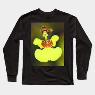 Yellow Orchid Macro Long Sleeve T-Shirt